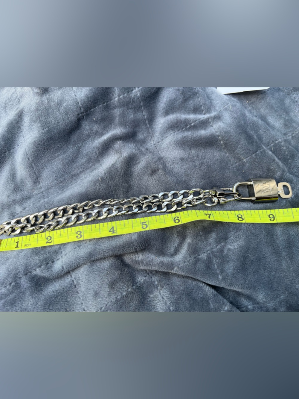 ✨ STUNNING Authentic Louis Vuitton Upcycled Padlock Necklace & Earrings Set ✨ - Picture 5 of 5